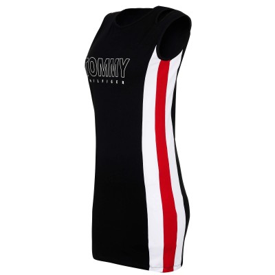 Tommy Hilfiger Black, White & Red Women's Sports Dress