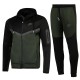 Nike Black and Green Men's Tracksuit