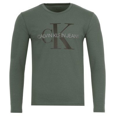 Calvin Klein Green Men's Long Sleeve T-Shirt