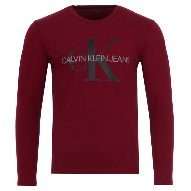Calvin Klein Red Men's Long Sleeve T-Shirt