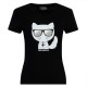 Karl Lagerfeld Ikonik Black Women's T-Shirt